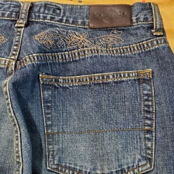 Nautica Straight Leg Denim Jeans Women's 8‎ Blue High Rise Cotton Medium Wash - Picture 6 of 9